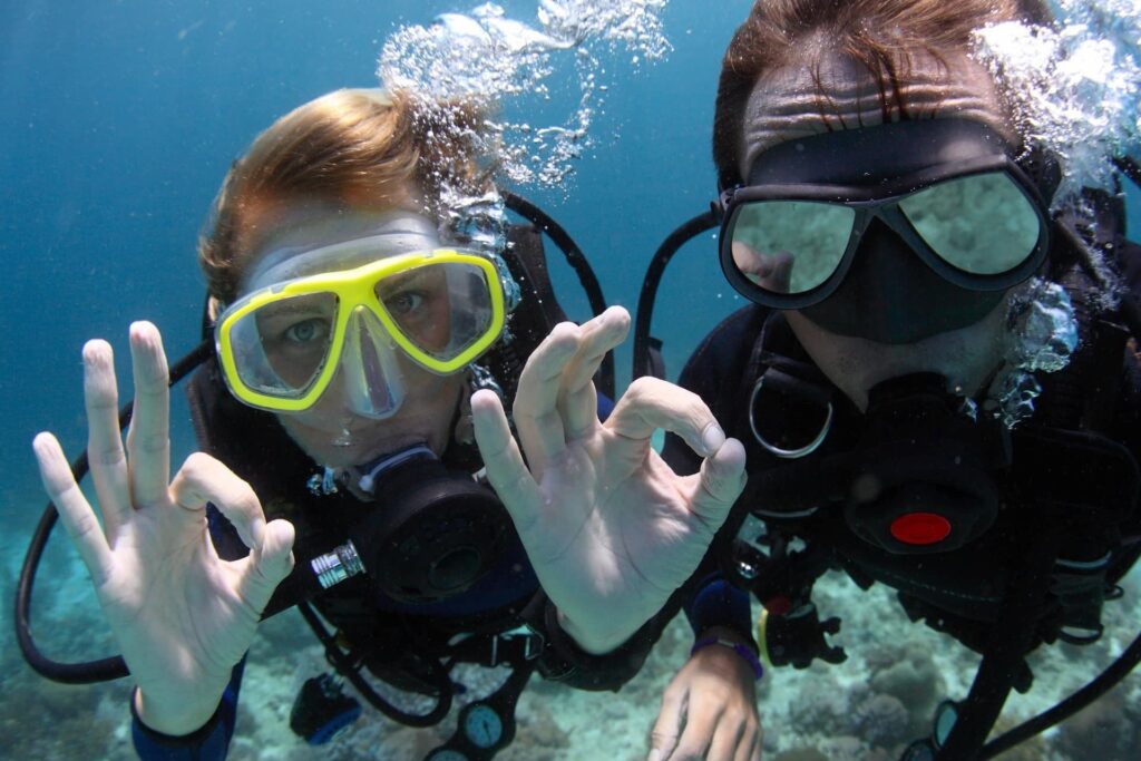 Two divers